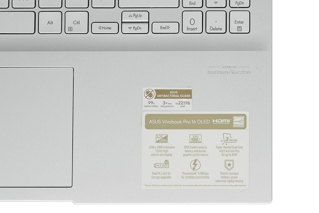 Laptop Asus Vivobook Pro 16 OLED K6602VV i9 13900H/16GB/1TB/8GB RTX4060/Win11 (MX077W) - 11