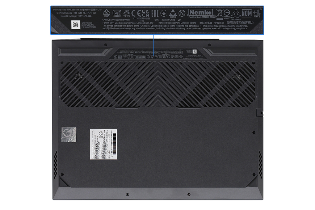 Laptop Dell Gaming G15 5530 i7 13650HX/16GB/512GB/6GB RTX4050/165Hz/OfficeHS/Win11 (i7H165W11GR4050) Màu Xám