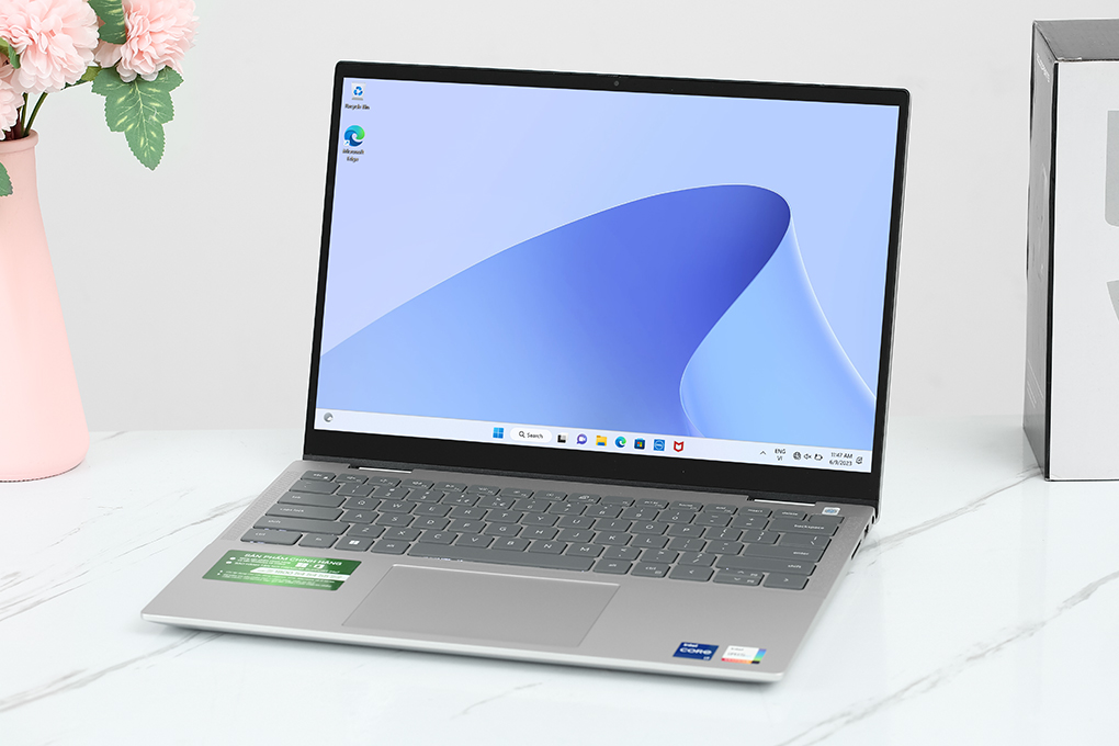 Laptop Dell Inspiron 14 7430 2-in-1 i7 1355U/16GB/512GB/Touch/Pen/OfficeHS/Win11 (i7U165W11SLU) Màu Bạc