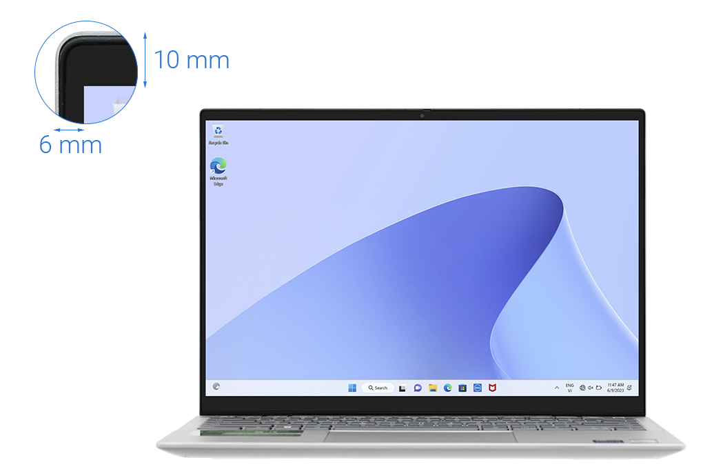Laptop Dell Inspiron 14 7430 2-in-1 i7 1355U/16GB/512GB/Touch/Pen/OfficeHS/Win11 (i7U165W11SLU) Màu Bạc