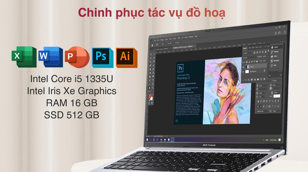 Hình ảnh Laptop Asus Vivobook 16 X1605VA i5 1335U/16GB/512GB/Win11 (MB360W)