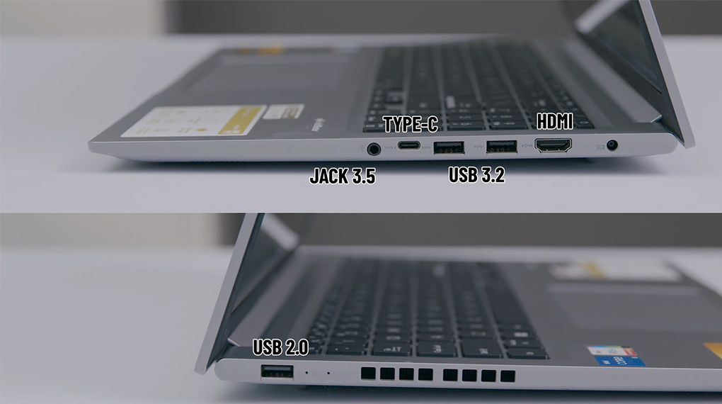 Laptop Asus Vivobook 16 X1605VA i5 1335U - Cổng kết nối