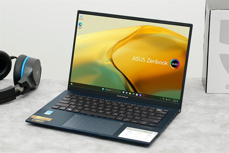 Laptop Asus Zenbook 14 OLED UX3402VA i7 1360P/16GB/512GB/Cáp/Túi/Win11 (KM068W) Màu Xanh