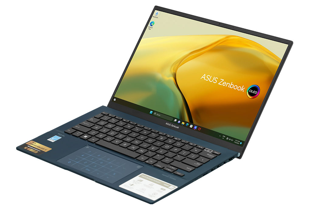 Laptop Asus Zenbook 14 OLED UX3402VA i7 1360P/16GB/512GB/Cáp/Túi/Win11 (KM068W) Màu Xanh