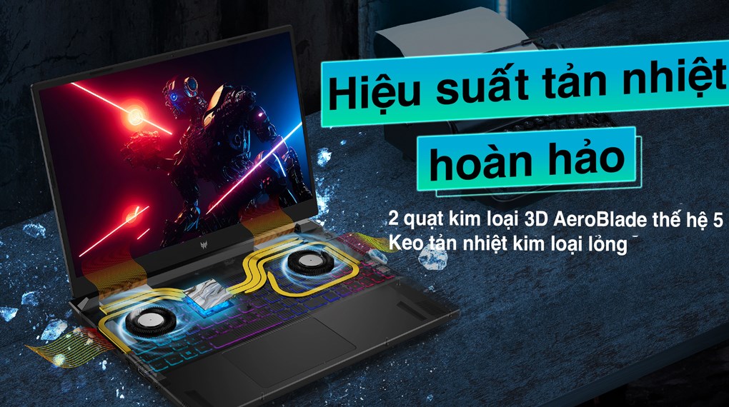 Laptop Acer Gaming Predator Helios Neo 16 PHN16 71 54CD i5 13500HX/8GB/512GB/6GB RTX4050/165Hz/Win11 (NH.QLTSV.001)