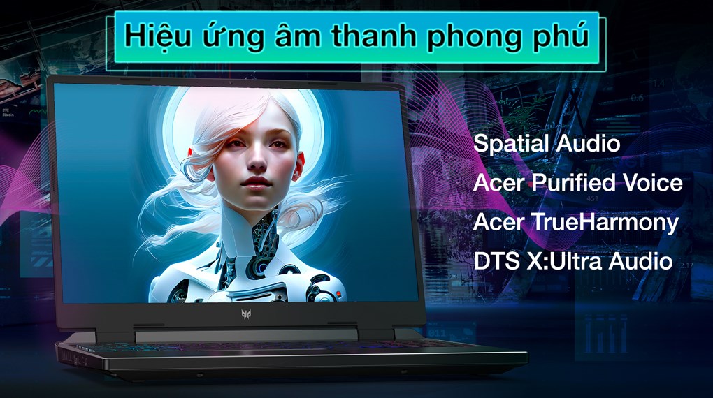 Laptop Acer Gaming Predator Helios Neo 16 PHN16 71 54CD i5 13500HX/8GB/512GB/6GB RTX4050/165Hz/Win11 (NH.QLTSV.001)