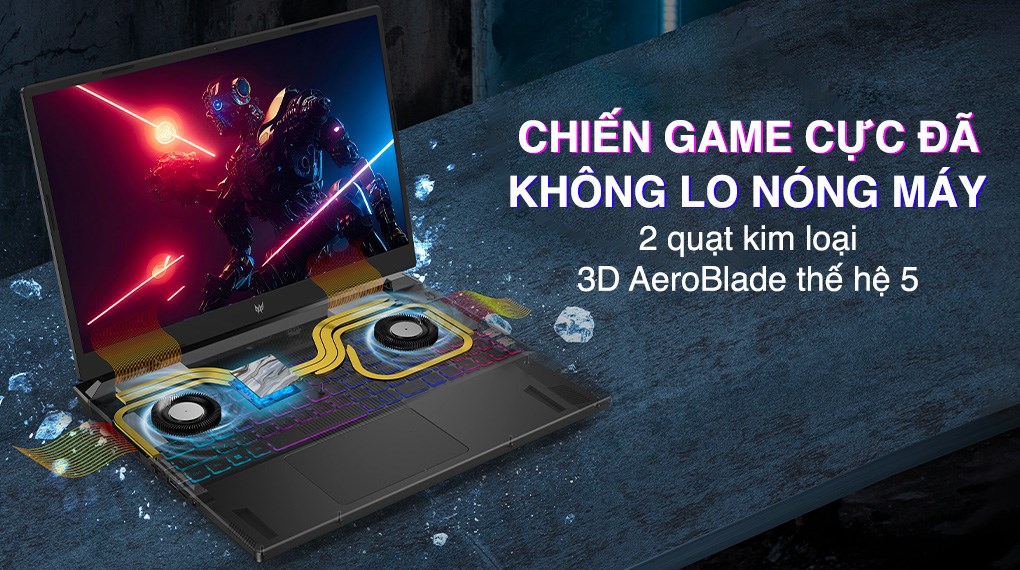 Laptop Acer Gaming Predator Helios Neo 16 PHN16 71 74BA i7 13700HX/16GB/512GB/8GB RTX4060/165Hz/Win11 (NH.QLUSV.004)