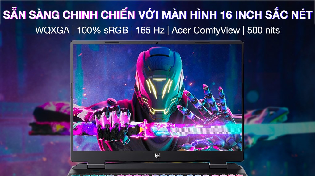 Laptop Acer Gaming Predator Helios Neo 16 PHN16 71 74BA i7 13700HX/16GB/512GB/8GB RTX4060/165Hz/Win11 (NH.QLUSV.004)