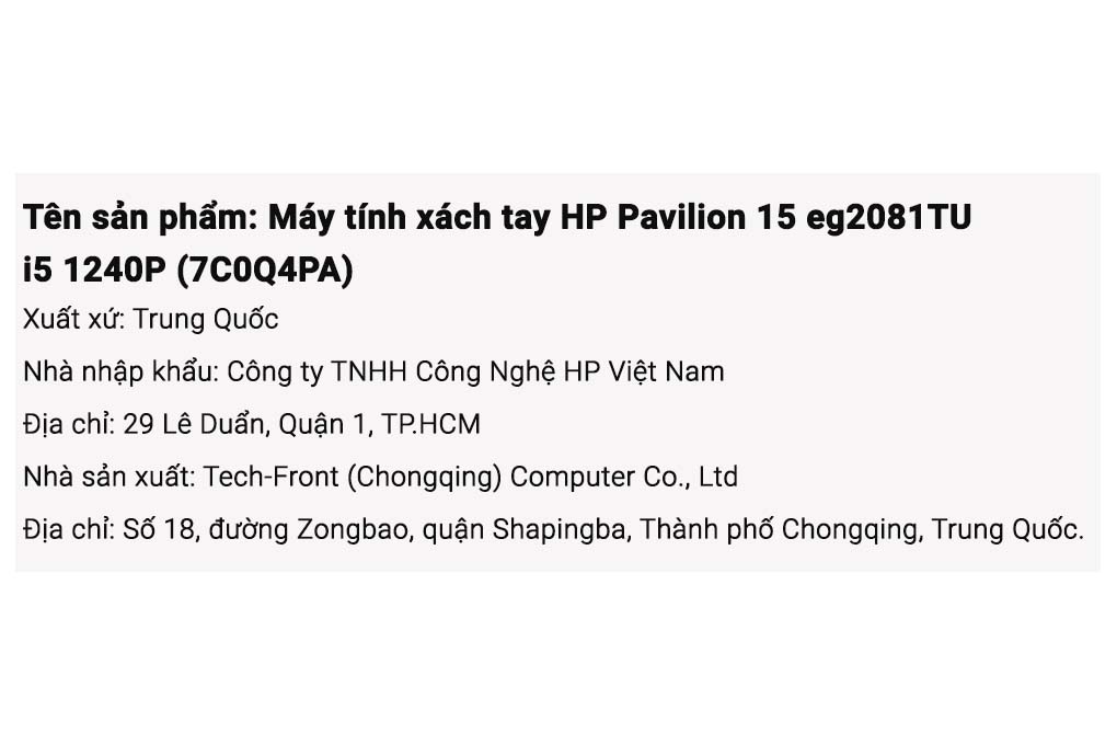Laptop HP Pavilion 15 eg2081TU - 7C0Q4PA (i5 1240P, 16GB, 512GB, Full HD, Win11) Màu Vàng