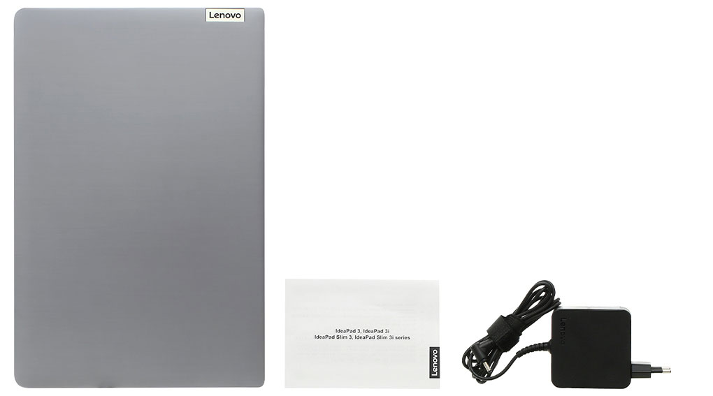 Bộ sản phẩm gồm: Thùng máy, Sạc Laptop Lenovo ( 65W ), Sách hướng dẫn