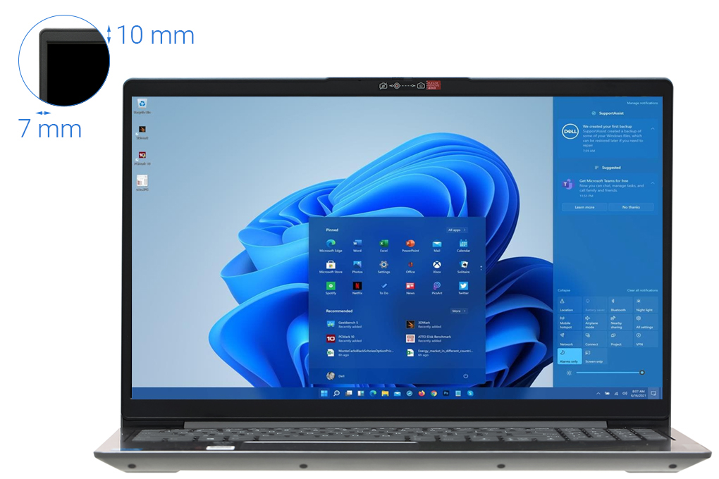 Laptop Lenovo Ideapad 3 15ITL6 i3 1115G4/8GB/512GB/Win11 (82H803SFVN) Màu Xám