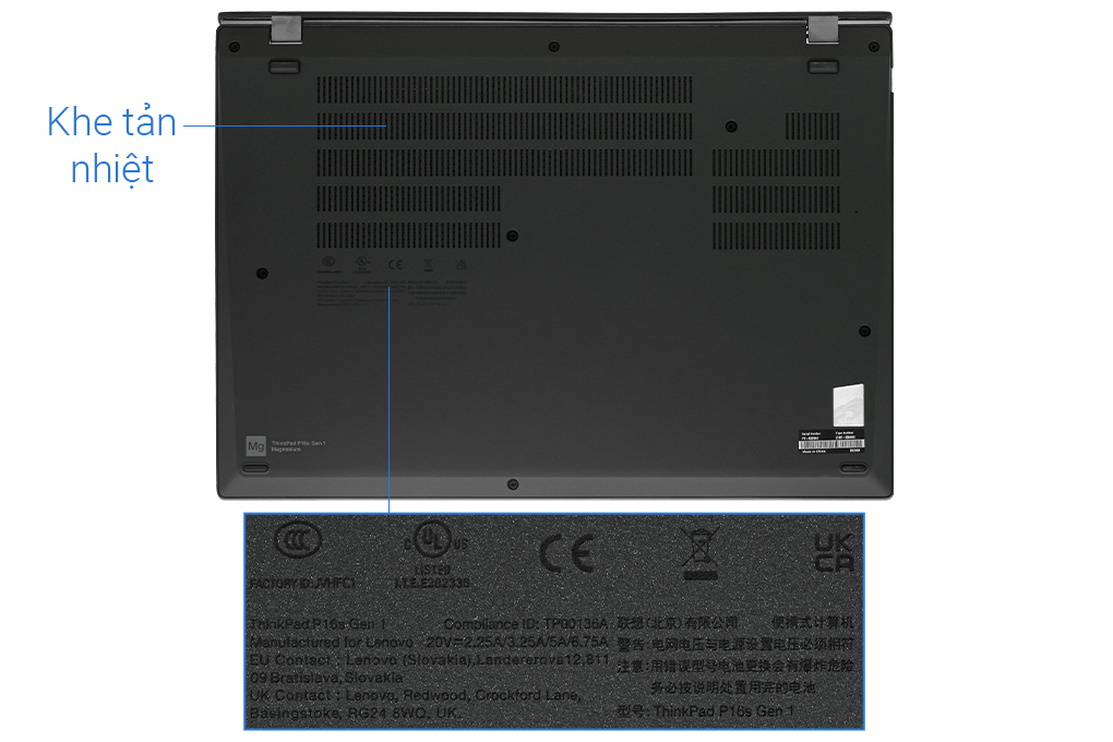Laptop Lenovo Thinkpad P16s Gen 1 i7 1260P/16GB/512GB/4GB QuadroT550/Win11 Pro (21BT0064VN) Màu Đen