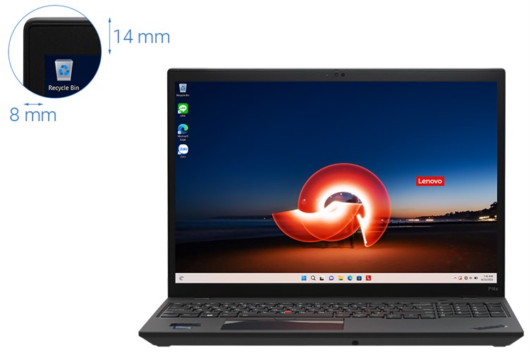 Laptop Lenovo Thinkpad P16s Gen 1 i7 1260P/16GB/512GB/4GB QuadroT550/Win11 Pro (21BT0064VN) Màu Đen
