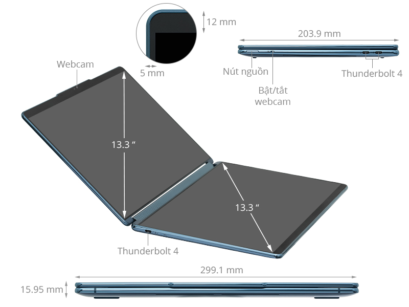 Lenovo Yoga Book 9 13IRU8 i7 1355U/16GB/1TB/Touch/Pen/Win11