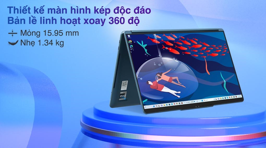 Laptop Lenovo Yoga Book 9 13IRU8 i7 1355U/16GB/1TB/Touch/Pen/Win11