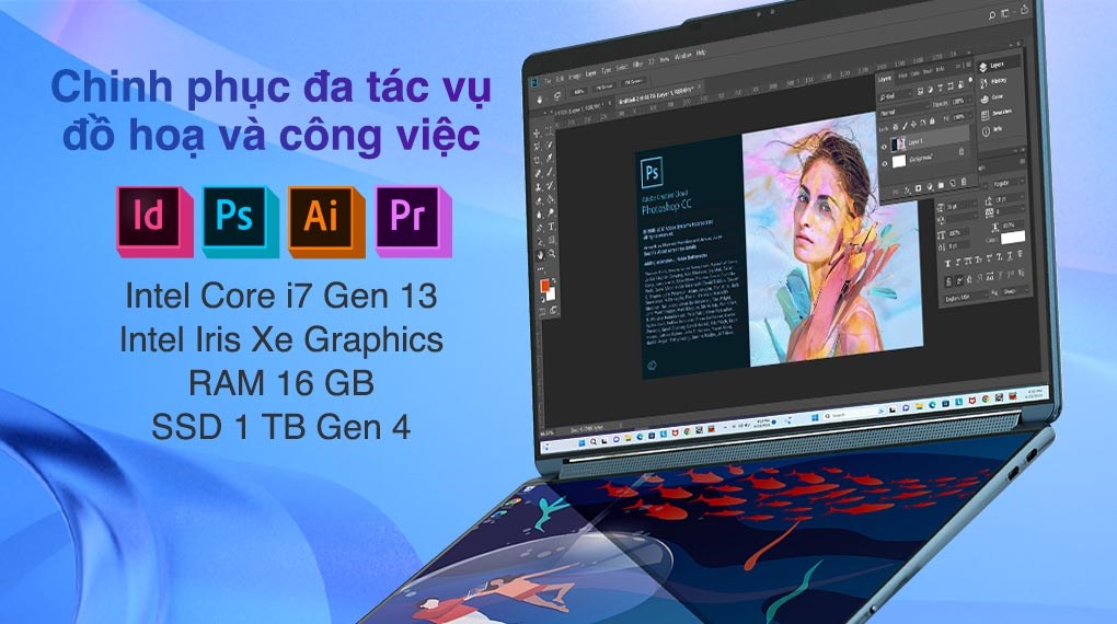 Laptop Lenovo Yoga Book 9 13IRU8 i7 1355U/16GB/1TB/Touch/Pen/Win11