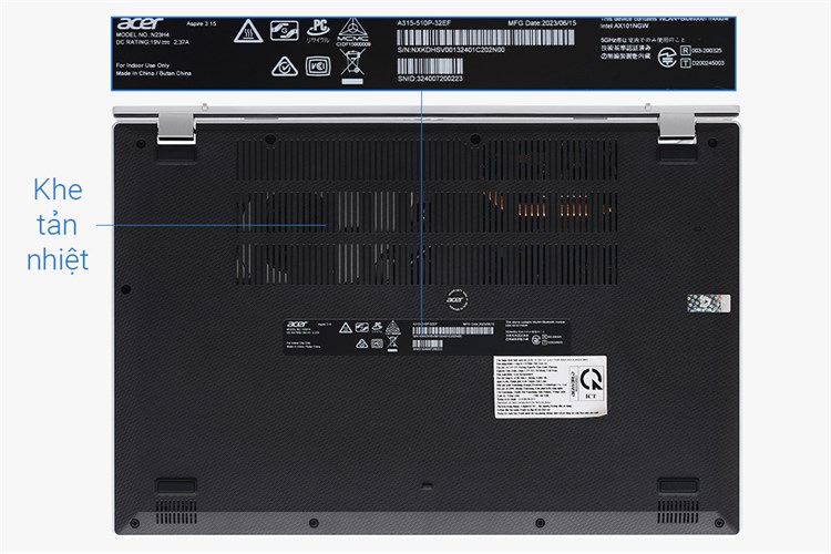 Laptop Acer Aspire 3 A315 510P 32EF i3 N305/8GB/256GB/Win11 (NX.KDHSV.001) Màu Bạc