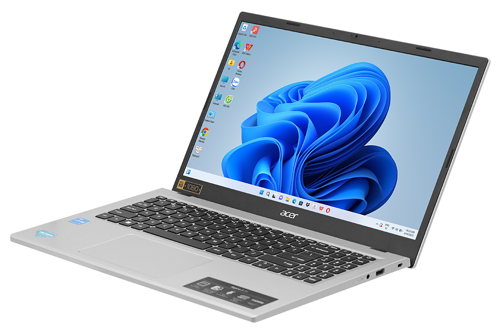 Laptop Acer Aspire 3 A315 510P 32EF i3 N305/8GB/256GB/Win11 (NX.KDHSV.001) Màu Bạc