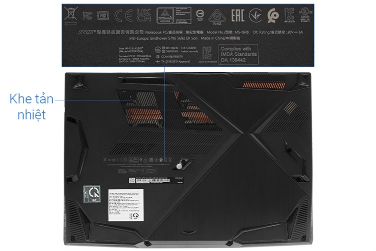 Laptop MSI Gaming Thin GF63 12UC i5 12450H/8GB/512GB/4GB RTX3050/144Hz/Win11 (803VN) Màu Đen