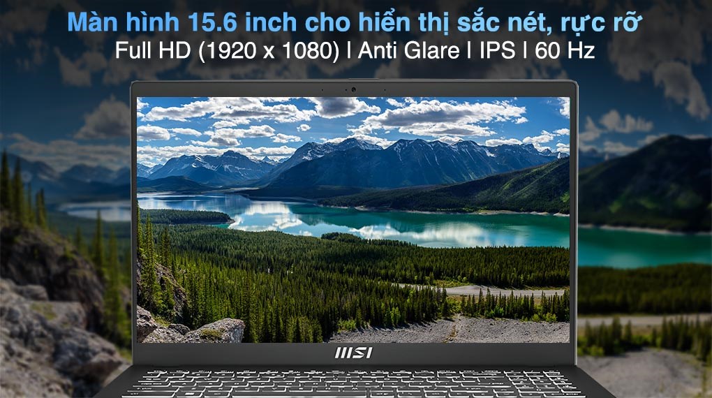 Laptop MSI Modern 15 B12MO - 487VN (i7 1255U, 16GB, 512GB, Full HD, Win11)