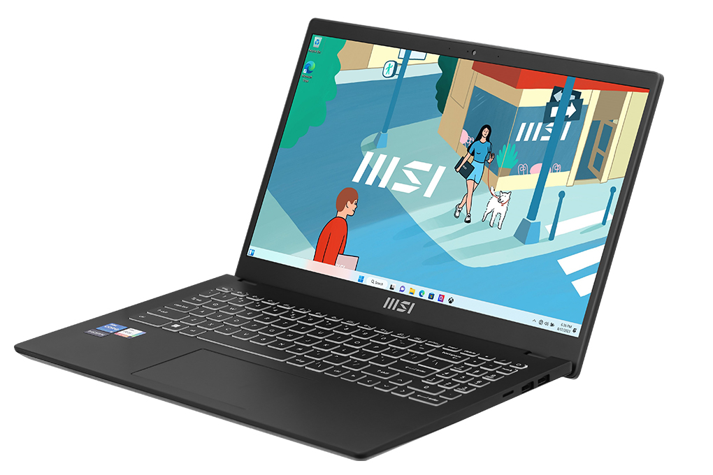 Laptop MSI Modern 15 B12MO - 487VN (i7 1255U, 16GB, 512GB, Full HD, Win11) Màu Đen