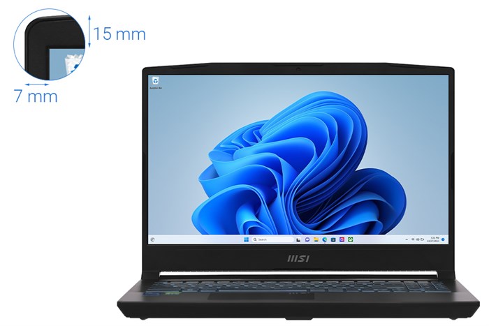 Laptop MSI Gaming Katana GF66 12UCK i7 12650H/8GB/512GB/4GB RTX3050/144Hz/Balo/Win11 (804VN) Màu Đen