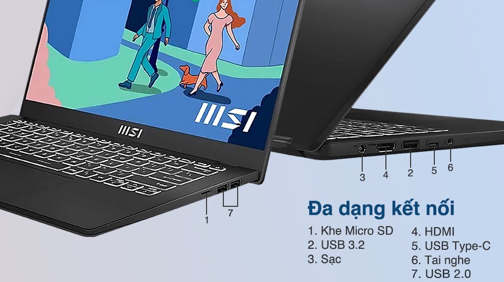 Laptop MSI Modern 14 C12MO i5 1235U/16GB/512GB/Win11 (660VN)