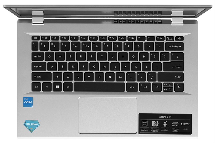 Laptop Acer Aspire 3 A314 36M 391A i3 N305/8GB/512GB/Win11 (NX.KDMSV.002) Màu Bạc