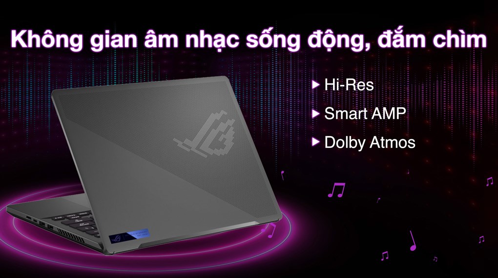 Laptop Asus Gaming ROG Zephyrus G14 GA402NJ R7 7735HS/16GB/512GB/6GB RTX3050/144Hz/Túi/Win11 (L4056W)