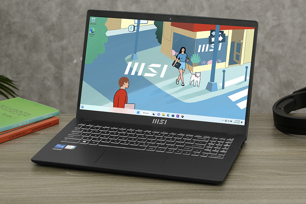Laptop MSI Modern 15 B12MO - 628VN (i5 1235U, 16GB, 512GB, Full HD, Win11) Màu Đen