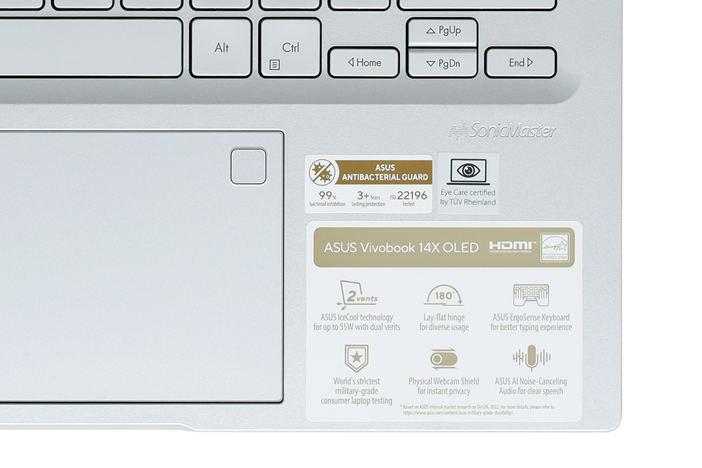 Laptop Asus Vivobook 14X OLED K3405VC - KM006W (i5 13500H, 16GB, 512GB, RTX 3050 4GB, 2.8K OLED 90 Hz, Win11) - 11