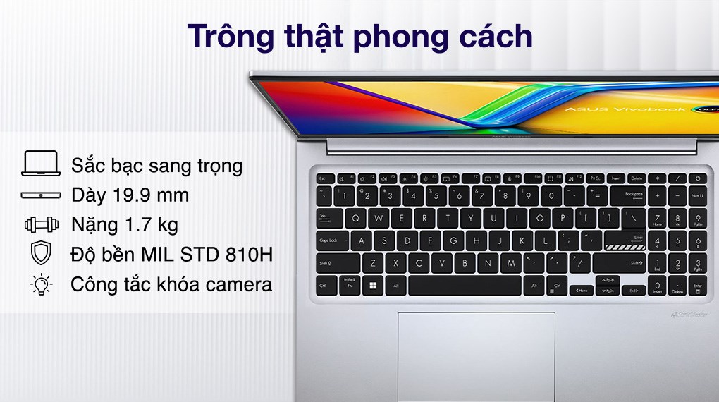 Laptop Asus Vivobook 15 OLED A1505ZA i5 12500H/16GB/512GB/Win11 (L1337W)