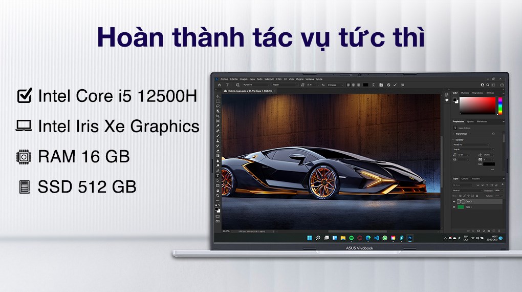 Laptop Asus Vivobook 15 OLED A1505ZA i5 12500H/16GB/512GB/Win11 (L1337W)