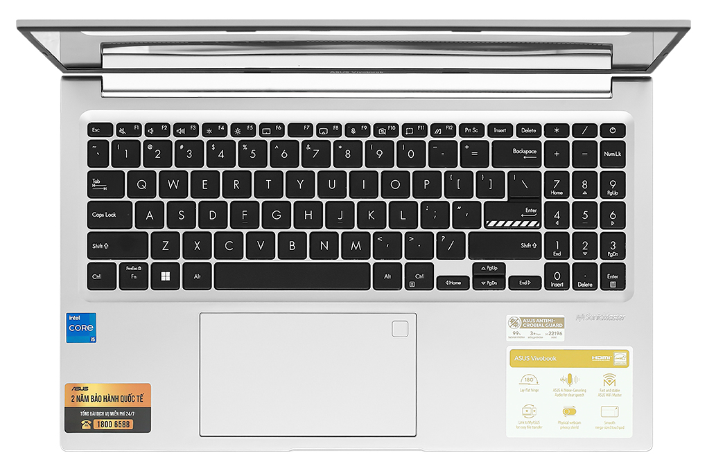 Laptop Asus Vivobook 15 OLED A1505ZA i5 12500H/16GB/512GB/Win11 (L1337W) Màu Bạc