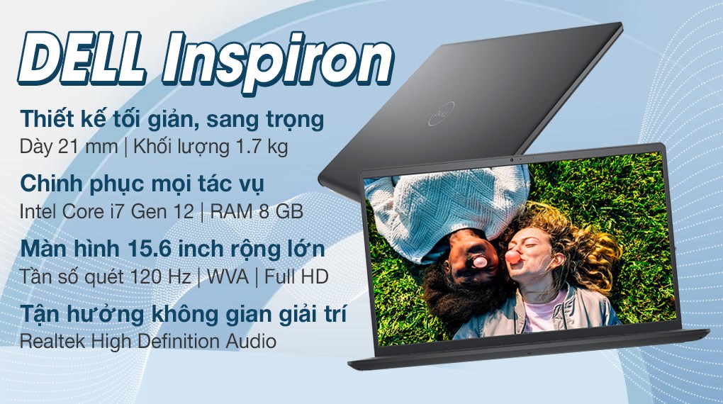 Laptop Dell Inspiron 15 3520 i7 1255U/8GB/512GB/120Hz/OfficeHS/Win11 (71003262) hover