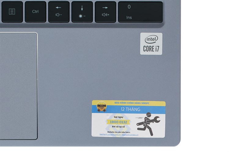 Laptop SingPC M16 i7 1065G7/8GB/512GB/2GB MX330/Win11 Pro (M16i7108M5-W) Màu Xám