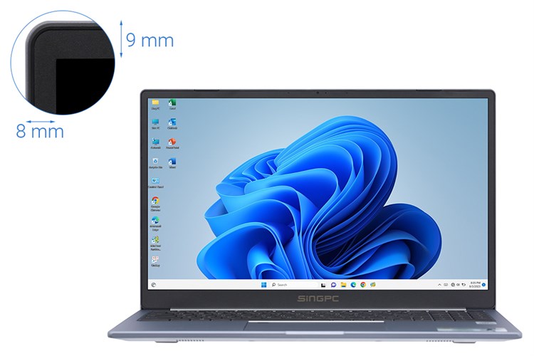 Laptop SingPC M16 i7 1065G7/8GB/512GB/2GB MX330/Win11 Pro (M16i7108M5-W) Màu Xám