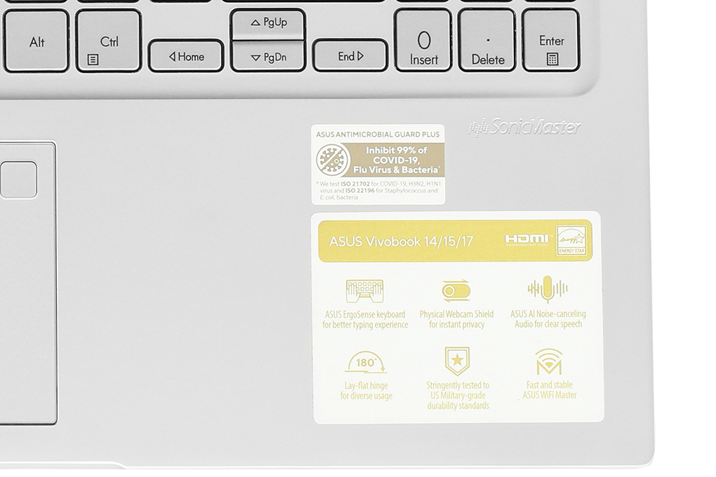 Laptop Asus Vivobook 15 X1504ZA - NJ102W (i3 1215U, 8GB, 512GB, Full HD, Win11) Màu Bạc