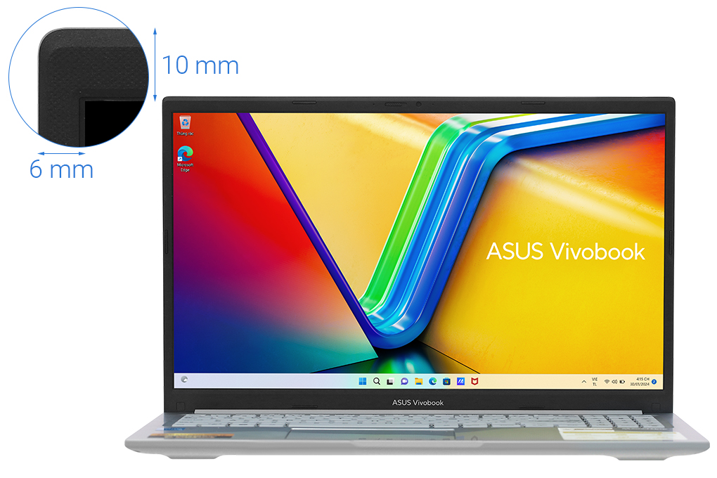 Laptop Asus Vivobook 15 X1504ZA - NJ102W (i3 1215U, 8GB, 512GB, Full HD, Win11) Màu Bạc