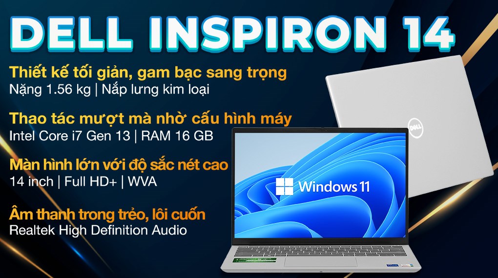 Laptop Dell Inspiron 14 5430 i7 (20DY3) - Chính hãng, trả góp