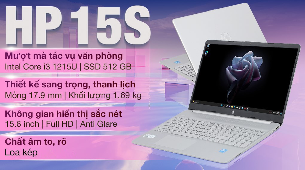 Hình ảnh Laptop HP 15s fq5229TU i3 1215U/8GB/512GB/Win11 (8U237PA)