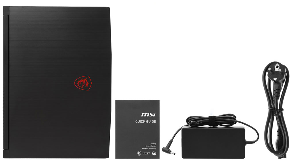 Bộ sản phẩm gồm: Sách hướng dẫn, Thùng máy, Sạc Laptop MSI ( 120W )
