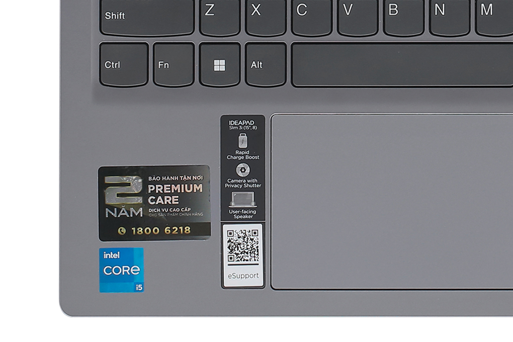 Laptop Lenovo Ideapad Slim 3 15IAH8 i5 12450H/16GB/512GB/Win11 (83ER000EVN) Màu Xám