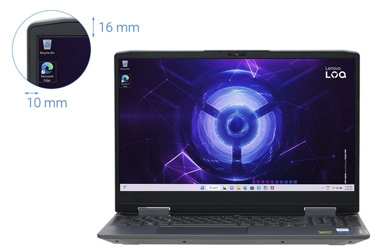 Laptop Lenovo LOQ Gaming 15IRH8 i5 13420H/16GB/512GB/6GB RTX4050/144Hz/Win11 (82XV00Q4VN) Màu Xám