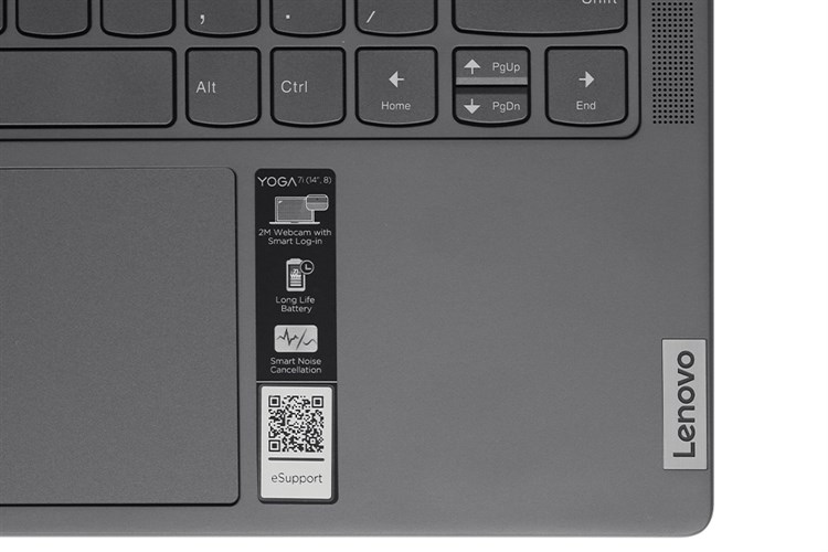 Laptop Lenovo Yoga 7 14IRL8 i5 1340P/16GB/512GB/Touch/Pen/OfficeHS/Win11 (82YL006AVN) Màu Xám
