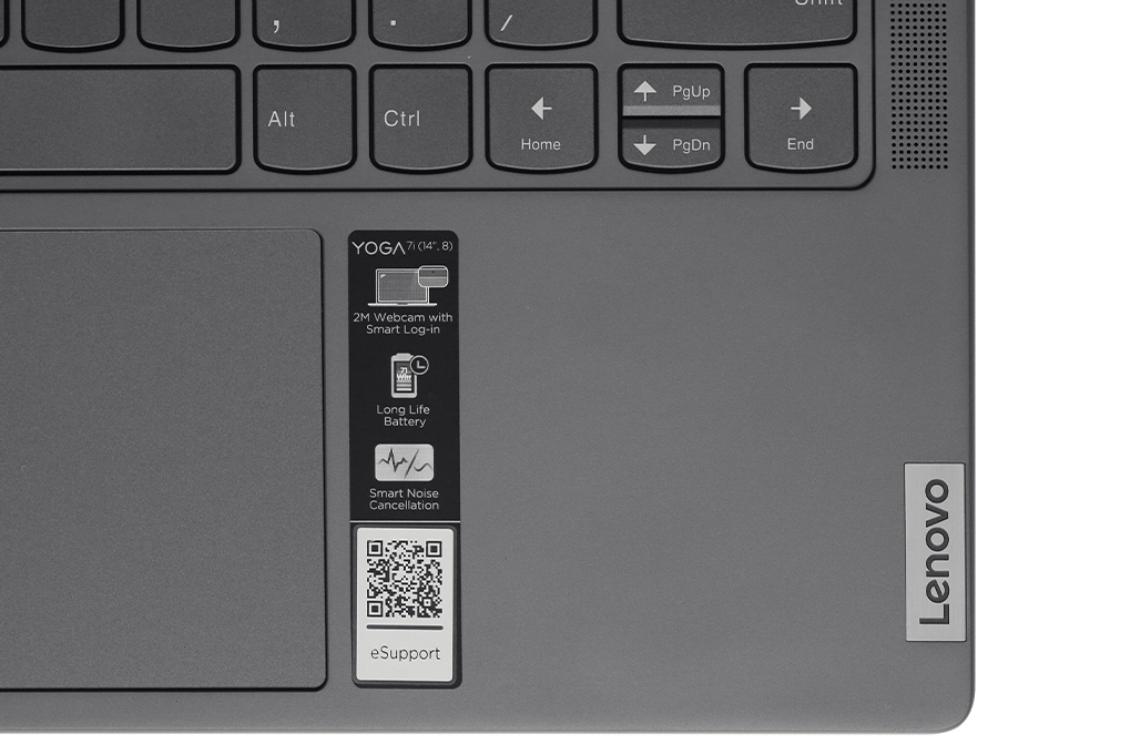 Laptop Lenovo Yoga 7 14IRL8 i5 1340P/16GB/512GB/Touch/Pen/OfficeHS/Win11 (82YL006AVN) Màu Xám