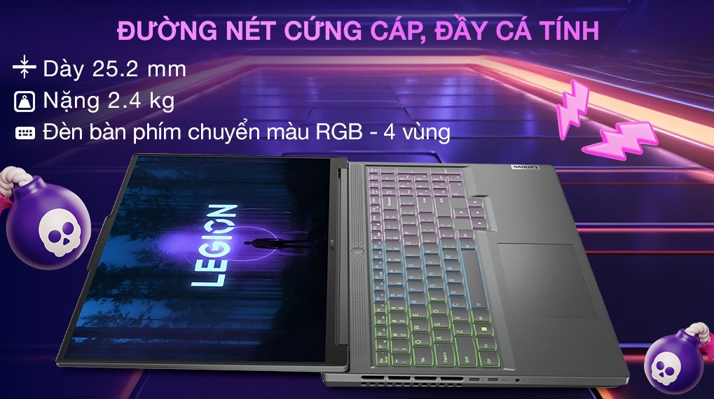 Laptop Lenovo Gaming Legion 5 16IRH8 i7 13700H (82YA00DTVN) - Chính hãng,  trả góp