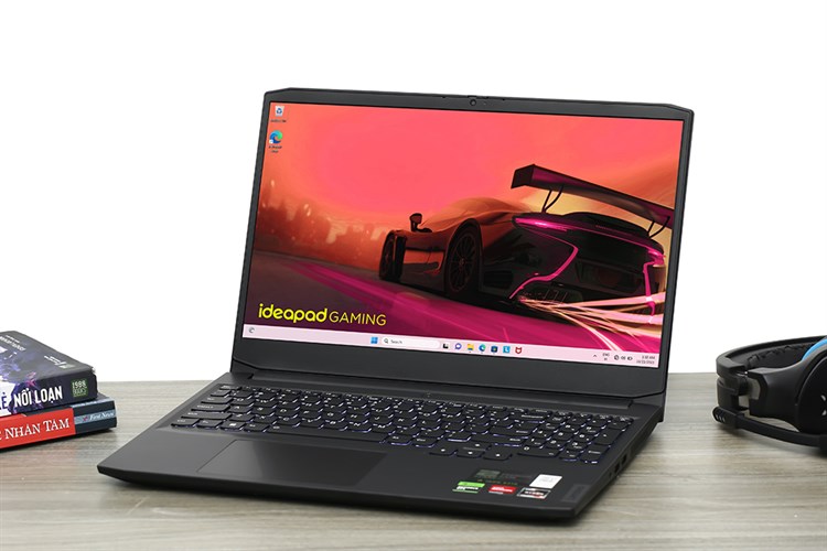 Laptop Lenovo Ideapad Gaming 3 15ACH6 R5 5500H/16GB/512GB/4GB RTX2050/144Hz/Win11 (82K2027PVN) Màu Đen