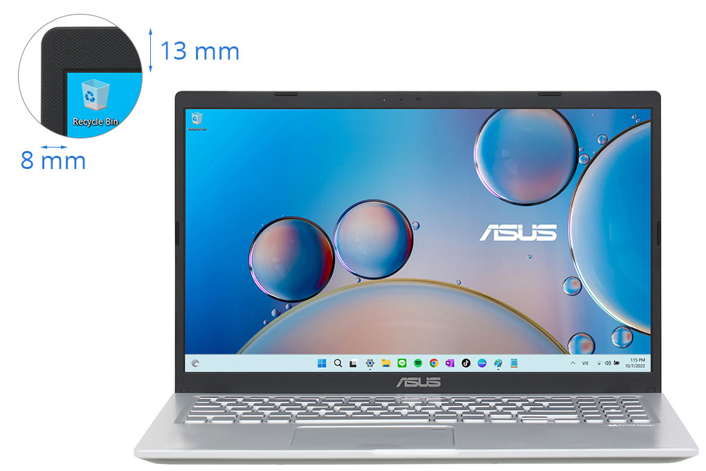 Laptop Asus Vivobook X515EA i5 1135G7/16GB/512GB/Chuột/Win11 (EJ4155W) Màu Bạc