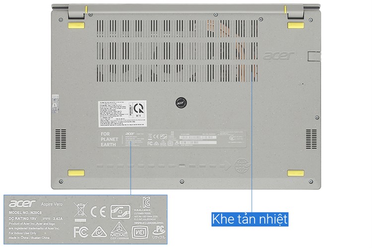 Laptop Acer Aspire Vero AV15 51 58HB i5 1155G7/8GB/512GB/Win11 (NX.AYCSV.002) Màu Xám